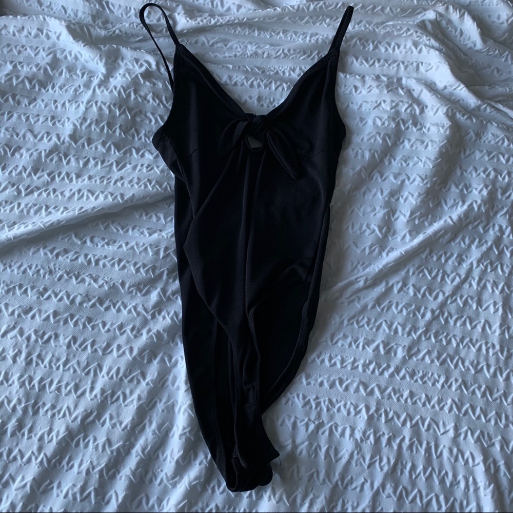 H&M tie front bodysuit